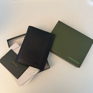 Longchamp Black Leather Wallet